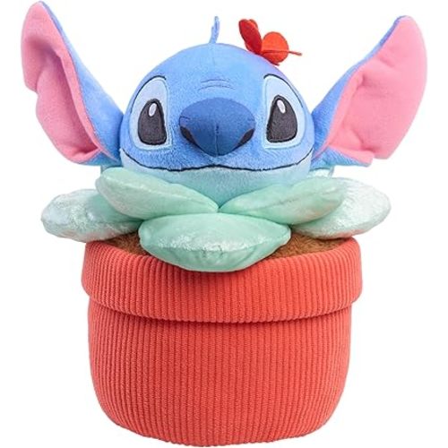 Stitch Hello Spring Potted Plant Seasonal Plush, Kids Toys for Ages 2 Up by Just Play
