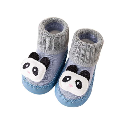 Yindaity Baby Boys Girls Walking Shoes Cozy Booties Slipper Sock Shoes (Blue,0-6 Months)
