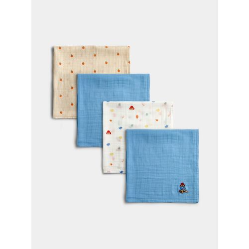 Paddington 5-Pack Embroidered Muslins - Size One