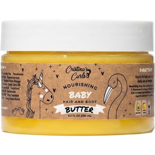 Cristina's Curls Nourishing Baby Hair And Body Butter – Rich Whipped Moisture To Seal Soft Skin And Strands