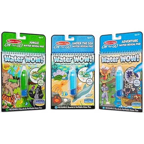 Melissa & Doug Water Wow! 3-Pack: Jungle, Under The Sea, Adventure