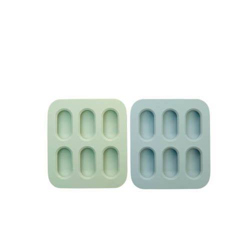 Silicone Baby Nibble Freezer Tray in Cerulean & Sage 2PK