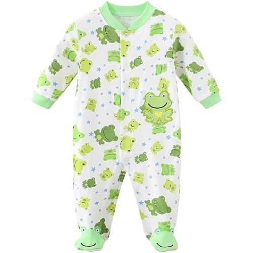 Babymine Unisex Baby Clothes for Boys Girls Cotton Newborn Girl Boy Onesie Infant Long Sleeve Romper Cute Newborn Outfit