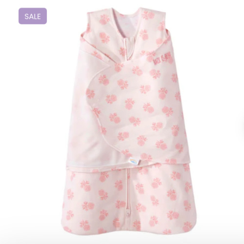 Rose Toss Blush Cotton Swaddle - Newborn | HALO