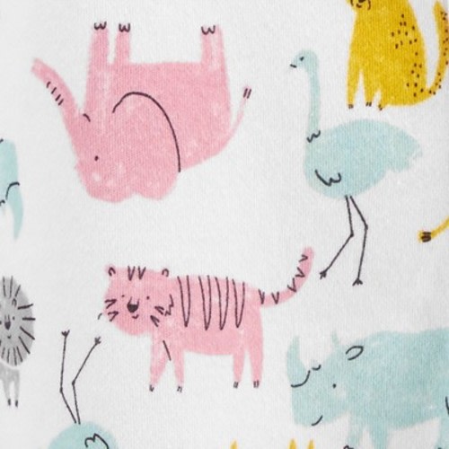 Baby Girls' Safari Interlock Footed Pajama - Just One You® made by carter's