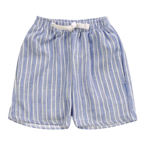 BOYS BLUE WIDE STRIPE SHORTS