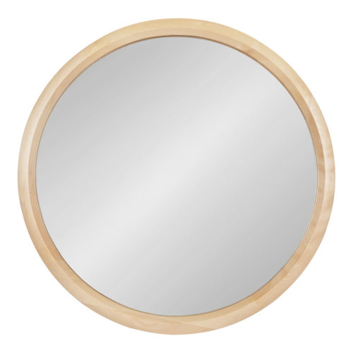 Wade Logan® Anacleta Round Framed Wood Mirror & Reviews | Wayfair