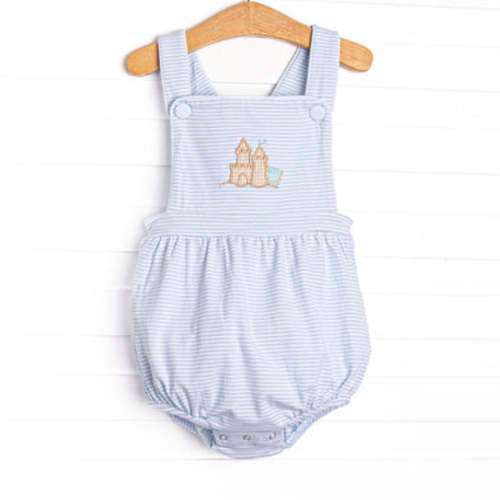 By the Sea Build Applique Sunsuit, Blue – Stitchy Fish