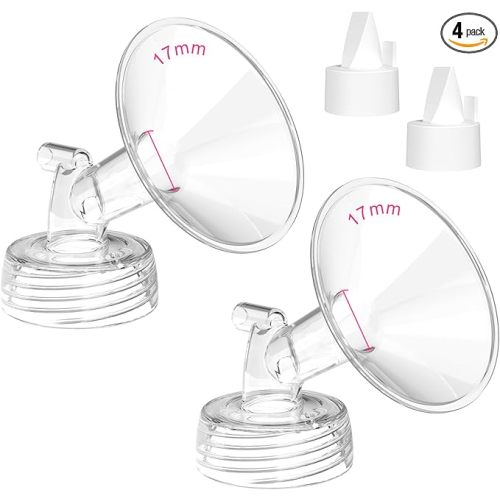 Spectra Replacement Pump Parts for S1/S2/9 Plus/Synergy Gold, Spectra Flange Inserts 17mm and Duckbill Valves, Help New Mom to Restore Pump Suction