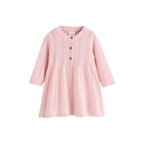 Pointelle Sweater Dress
