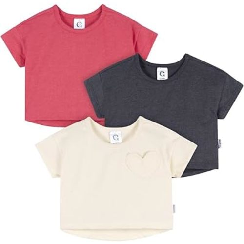 Gerber Baby Girls' 3-Pack Short Sleeve Tees
