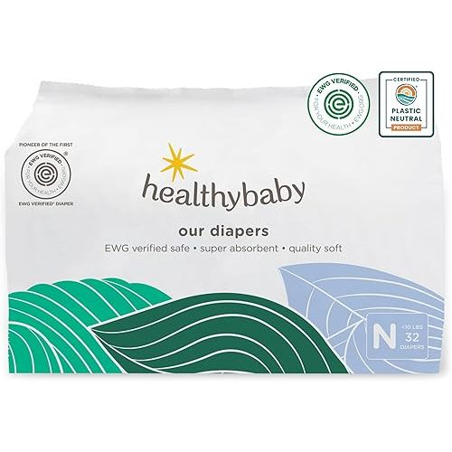 Healthybaby Diapers (Size Newborn, 32 Count)