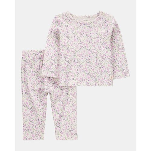 Baby 2-Piece Floral Long-Sleeve Tee & Pant Set - Carter's | Carter's