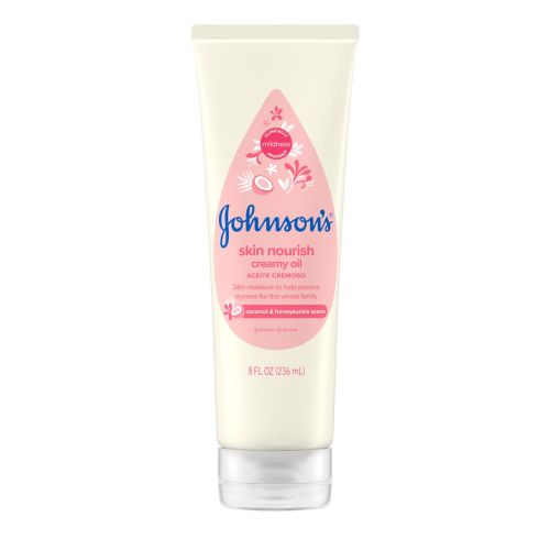 Johnsons Honeysuckle & Coconut Creamy Baby Body Oil, 8 OZ