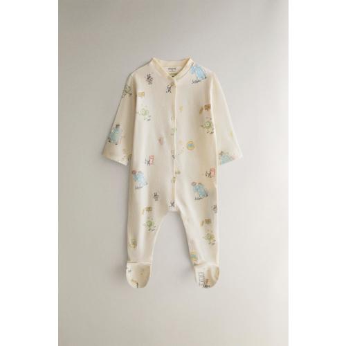 BABY MONSTERS, INC. ©DISNEY/PIXAR FOOTED ROMPER - Light beige | ZARA United States