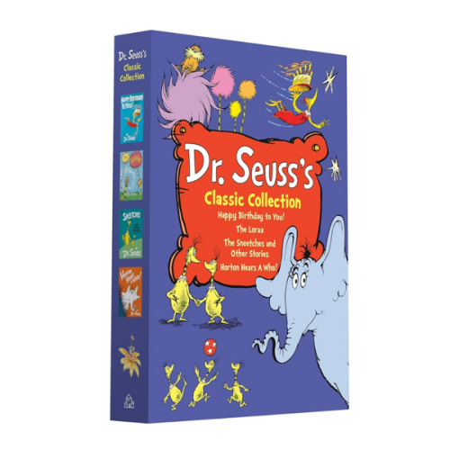 Dr. Seuss's Classic 4-Book Boxed Set Collection: Happy Birthday to You!; Horton Hears a Who!; The Lorax; The Sneetches and Other Stories (Classic Seuss)