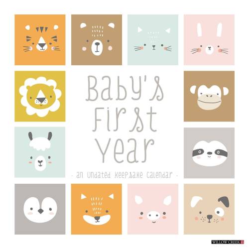 Baby's First Year Undated 12" x 12" Wall Calendar