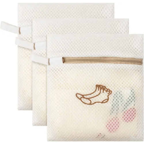 3 Pack Sock Laundry bags by MDSXO- Small Durable Lingerie Delicates Bag for Washing Machine for Socks, Masks, Underwear [3 Pack]