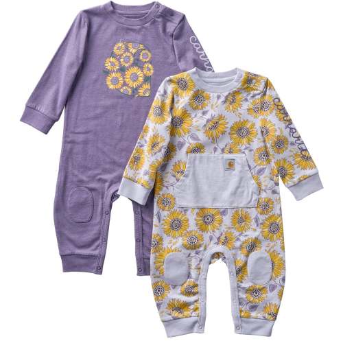 Carhartt Girl's Long-Sleeve Sunflower Coverall 2pc Set - Traditions Clothing & Gift Shop