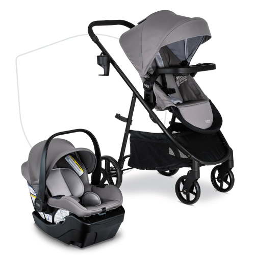 Britax Willow Brook Travel System, Infant Car Seat & Stroller, 25 lb