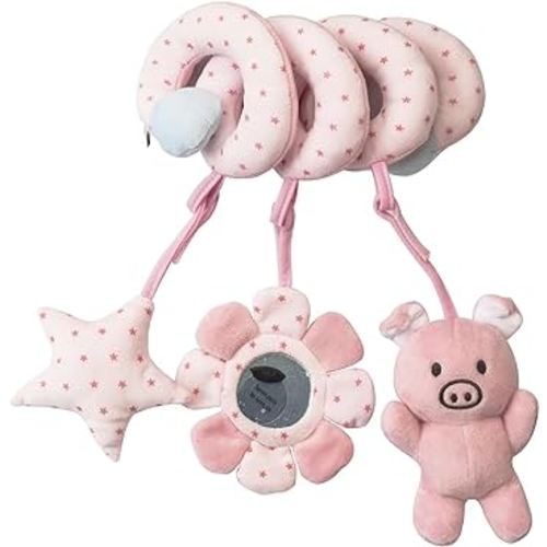 Baby Spiral Hanging Stroller,Car Seat Toys Toy Newborn Sensory Plush Activity Toys for Bed Bassinet Crib Baby Carrier Gifts for 0 3 6 9 12 Months