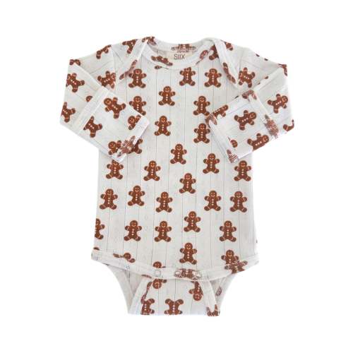 Gingerbread / Organic Pointelle Long Sleeve Bodysuit