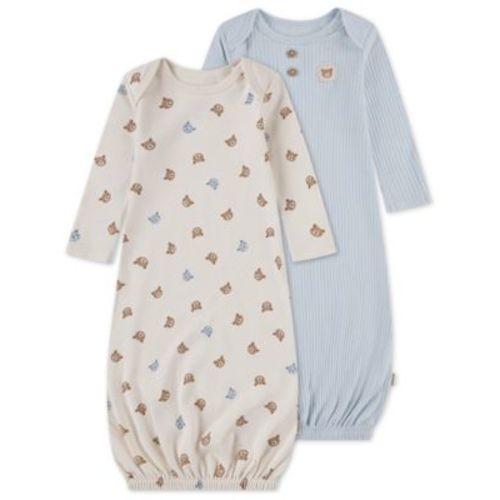 Babywear Baby Boys' and Baby Girls' Long-Sleeve Sleeper Gown, 2-Pack Set