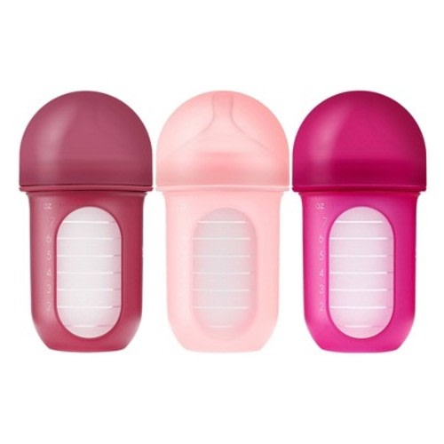 Boon - NURSH 8oz 3pk Silicone Bottle