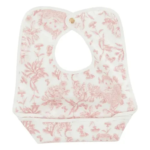Tartine et Chocolat - Toile de Jouy coated bib - Peach | Smallable