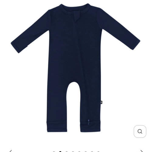 Snap & Zippered Rompers | Kyte Baby - Navy