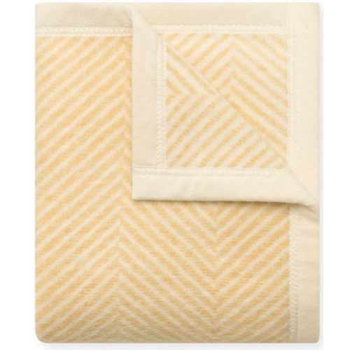 Harborview Herringbone Butter Yellow Mini Blanket