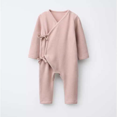 LONG SOFT TOUCH JUMPSUIT WITH TIES - Pink | ZARA United States