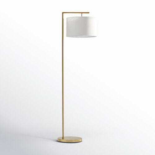 Brightech Montage Modern 60 in. Mid-Century Modern LED Floor Lamp with Fabric Drum Shade & Reviews | Joss & Main