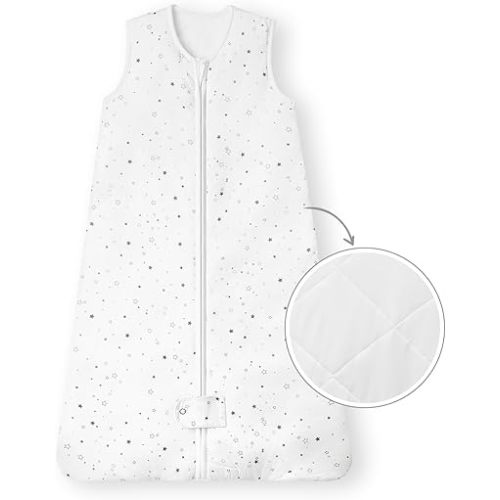 TotAha Quilted Sleep Sack 3-6 Months, Warm Soft 1.0 TOG Wearable Blanket Baby Sleep Bag with 2-Way Safe Zipper