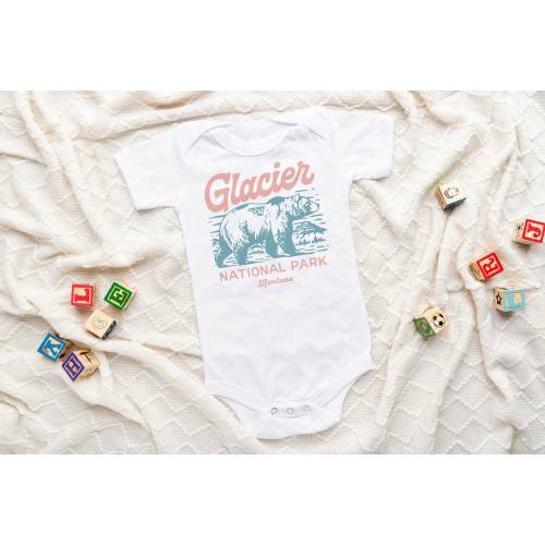 Baby Glacier National Park Grizzly Bear Montana Onesie