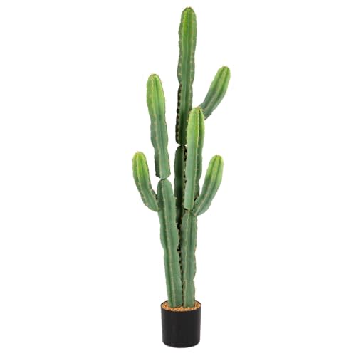 Nafresh UV-Resistant Artificial Fake Cactus Plants 5ft – Large Faux Cowboy Cactus for Indoor & Outdoor Home, Office, or Garden Decor