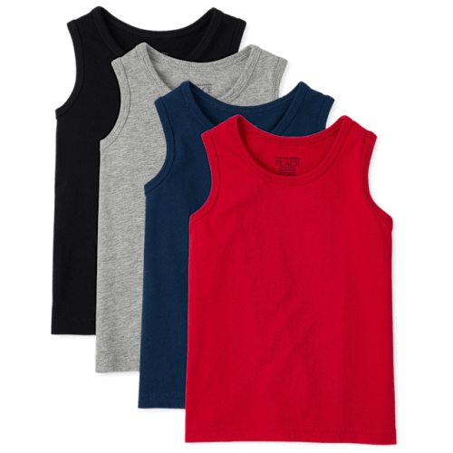 Toddler Boys Tank Top 4-Pack - Multi