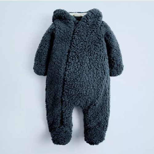 FAUX SHEARLING BODYSUIT - Petrol blue | ZARA United States