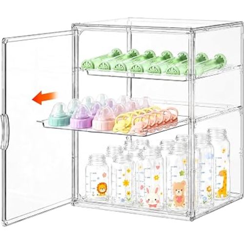 Baby Bottle Storage Organizer for Countertop Cabinet