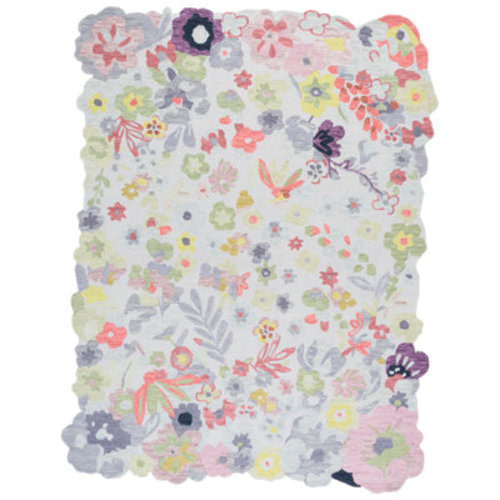 Safavieh Jardin Hand Tufted Wool and Cotton Floral Rug & Reviews | Wayfair