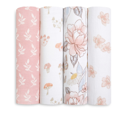 Muslin Swaddles, 4 Pack