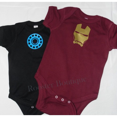 SuperHero, Iron Man, Arc Reactor Baby Infant One piece, Super Hero