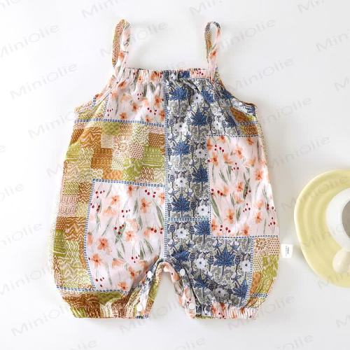 Baby Floral Strap Romper