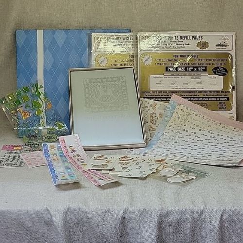 Hallmark‎ Baby Boy Memory Book Craft Paper And Stickers