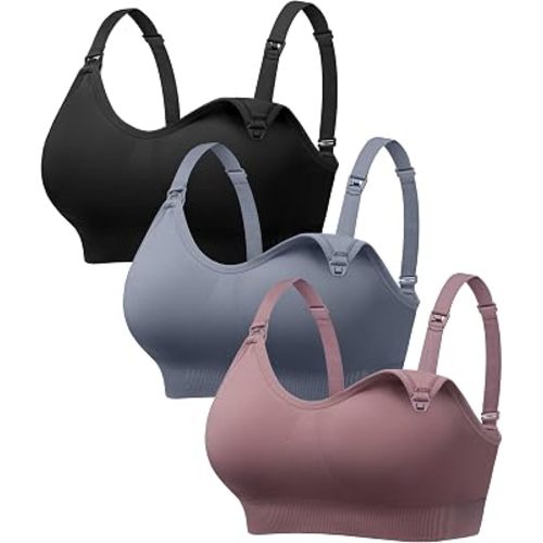 Angelhood Nursing Bras for Breastfeeding & Sleep, Seamless Maternity Bra