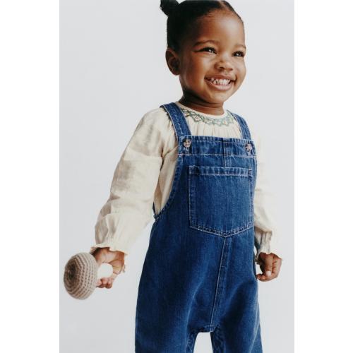 DENIM OVERALLS - Mid-blue | ZARA United States