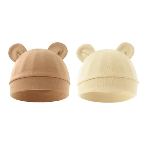 Jastore Newborn Baby Hat Bear Ears Infant Caps Baby Boy Girl Toddler Hats Infant Beanie Caps for 0-3 Months