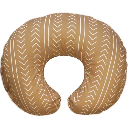 Boppy Nursing Pillow Cover, 100% Organic Cotton, Camel Stitched Stripe, Fits The Original Support Pillow for Breastfeeding and Bottle Feeding, Cover Only, Nursing Support Pillow Sold Separately