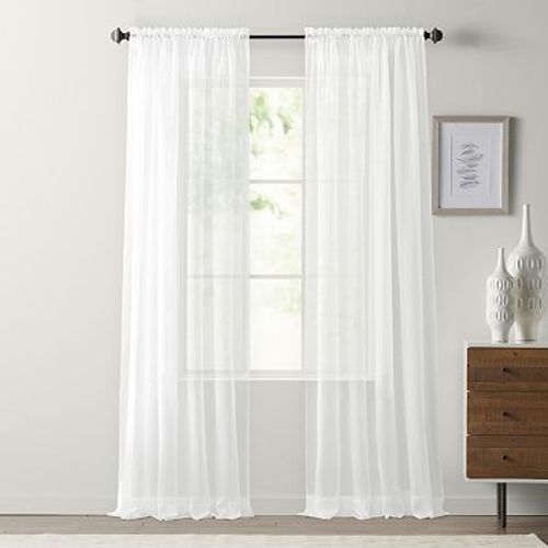 Sonoma Goods For Life® Sheer Voile Rod Pocket 2-pack Window Curtains
