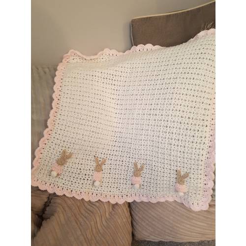 Handmade bunny blanket
